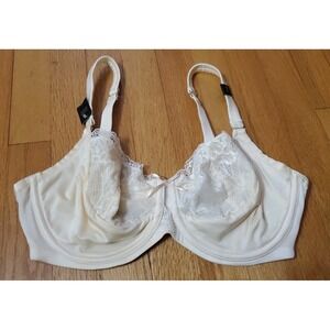 Ambrielle Women's bra Unlined Underwire Balconette Full Figure‎ Lace Size 38D